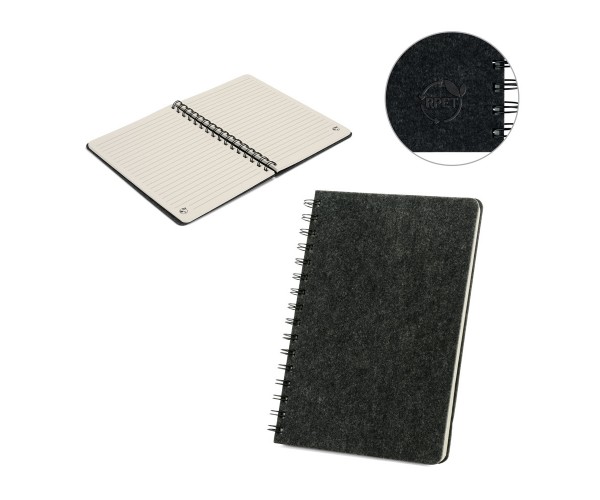 Caderno A5 com capa em feltro Personalizado -93636