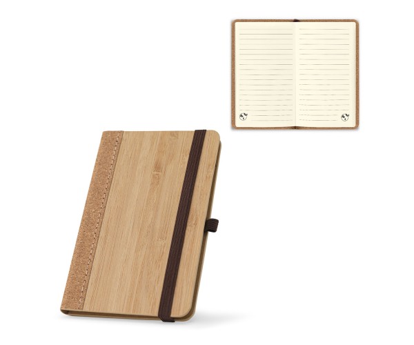 Caderno   9x 14 cm  em Cortiça Personalizada 93657