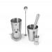 Kit de coqueteleira  com 6 peças em aço inox Personalizado  - 94043