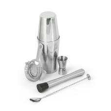 Kit de coqueteleira  com 6 peças em aço inox Personalizado  - 94043