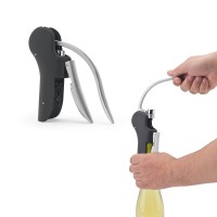 Saca-rolhas em ABS e zinco com alavanca automática Personalizada -  94374