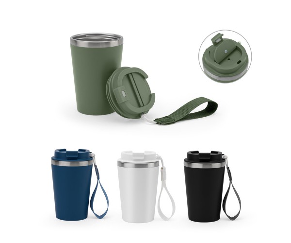 Copo de viagem em aço inox 90%  440 mL Personalizado  - 94377