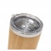 Copo de viagem em aço inox e bambu térmico 350 ml  personalizado  - 94761