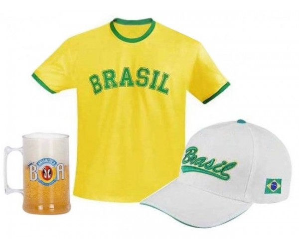Kit Camiseta, Boné e Caneca Personalizado Copa 2026 -  CM1006