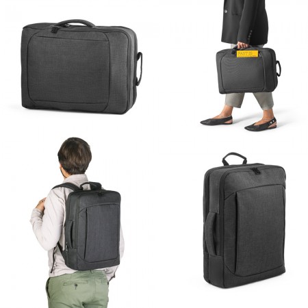Mochila 2 em 1 para notebook 15.6" em 600D com 2 modos de transporte 14 L Personalizada - 92329