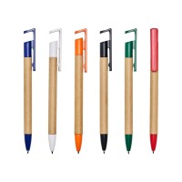 Caneta Ecológica com Suporte para Celular  Personalizada - 00016