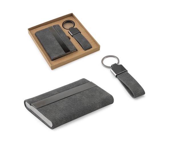 Conjunto de  Porta-cartões e chaveiro Personalizado- 95100