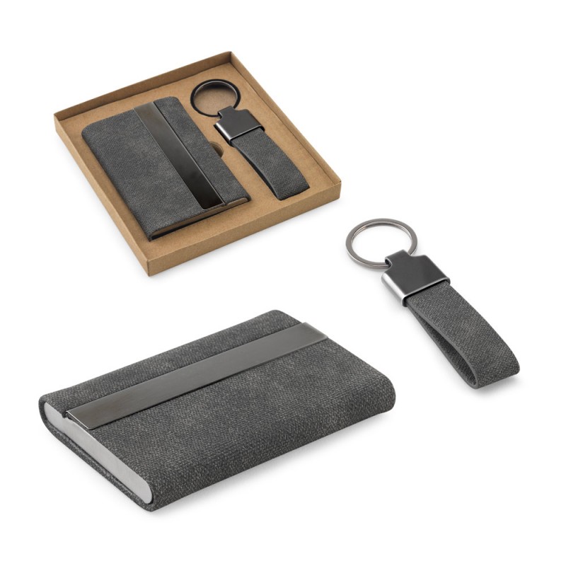 Conjunto de  Porta-cartões e chaveiro Personalizado- 95100