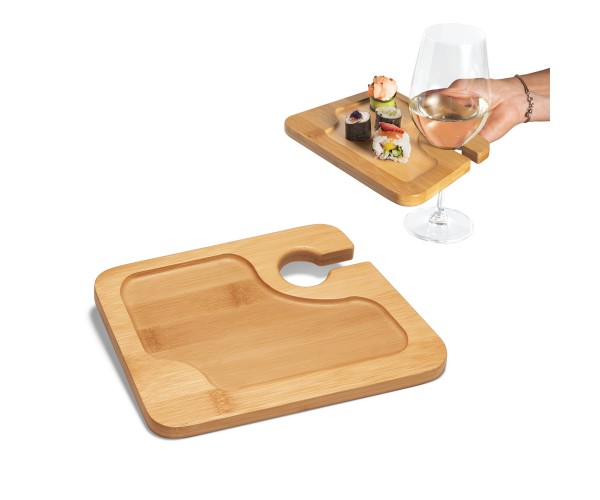 suporte de copo em bambu Personalizado -93829