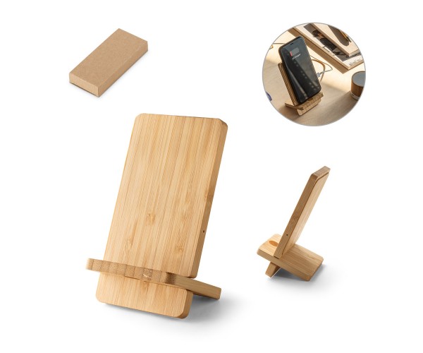Carregador portátil em bambu Personalizado- 97132