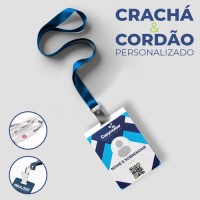 Crachá PVC  e Cordão Personalizado- cpcp