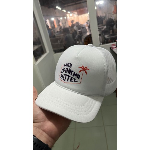 Boné Trucker de Tela com Silk  - BN03-8