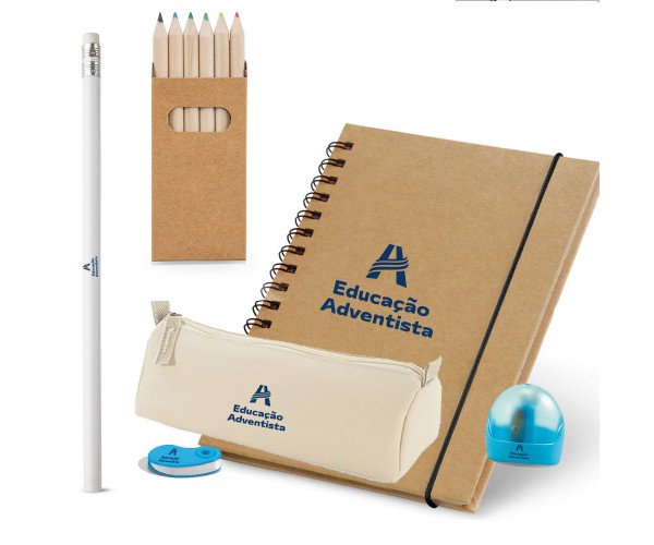 Kit escolar Ecologico personalizado  - 51932-2