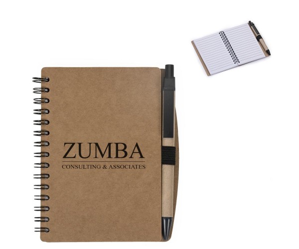 Bloco de Anotações com Caneta  13,9 cm x 11,5 cm Personalizado  -12245 