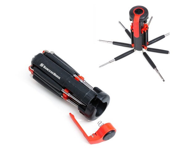 Kit Ferramenta 7 Chaves com Lanterna  personalizado -18514 