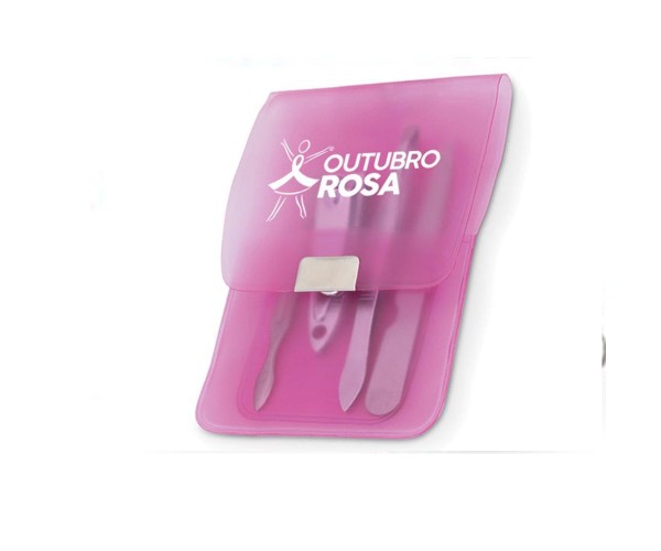 Kit de manicure personalizados para Outubro Rosa  - 94857-9