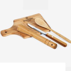 Kit Para Caipirinha Em Bambu Ibiza Personalizado - 4 Pçs KC-00283