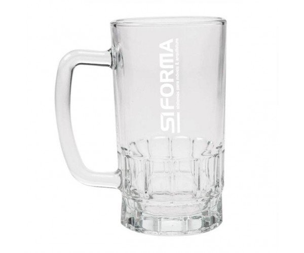 CANECA VIDRO - CHOPP - 360 ML - CRISTAL Personalizada  - 001070