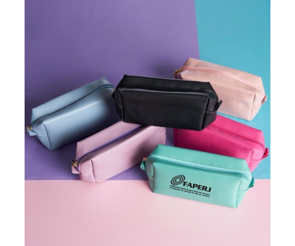 Necessaire PU impermeável   personalizada  - 18650
