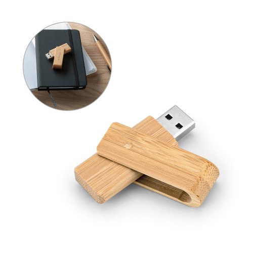 Pen Drive em Bambu 8GB Personalizado - 97539