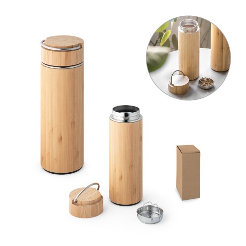Squeeze de Bambu e Aço Inox 440 ml Personalizado - 94239