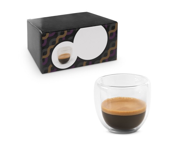 Conjunto de Café em Vidro 75ml Personalizado - 93873