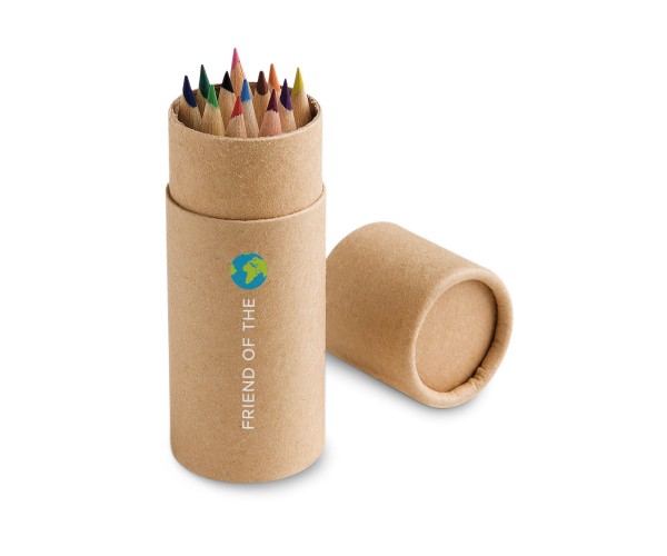 Caixa com Doze Lápis de Cor Personalizada - 51752