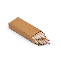 Caixa de cartão com 10 mini lápis de cor Personalizado- 51931