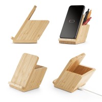 Carregador Wireless em Bambu Personalizado - 57940