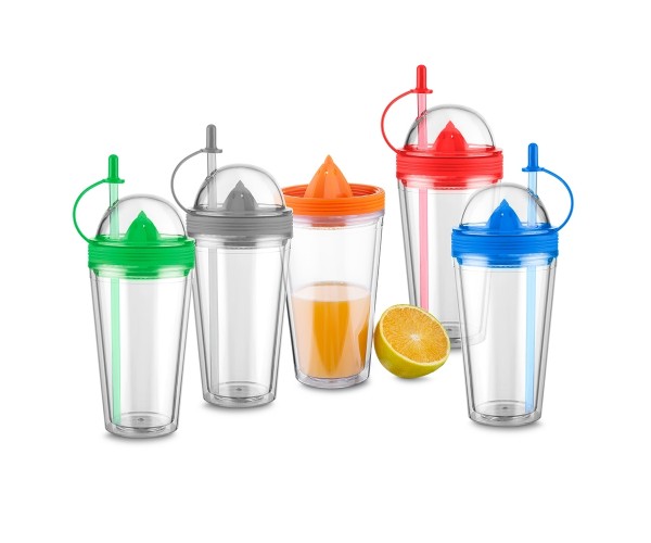 Copo Plástico Espremedor 500ml  Personalizado - 14093