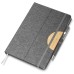 Caderno A5 Capa em RPET e detalhe em Bambu  Personalizado  -CAD140