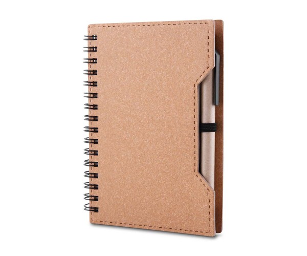 Caderno A6 Capa Reciclado c/ CanetaPersonalizada - CAD460