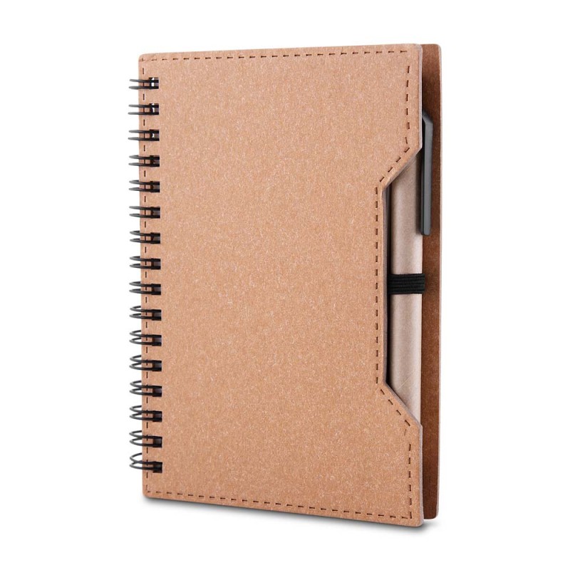 Caderno A6 Capa Reciclado c/ CanetaPersonalizada - CAD460