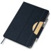 Caderno A5 Capa em RPET e detalhe em Bambu  Personalizado  -CAD140