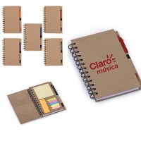  Bloco de Anotações 18,2 cm x 12,1 cm  Ecológico Personalizado -12330 