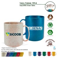 Caneca Redonda Green Colors 400ml Personalizada _ 275GC