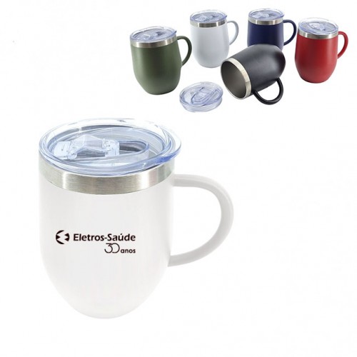 Caneca Térmica Inox 350ml Personalizada  -04081