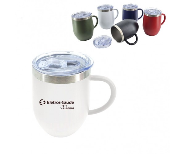 Caneca Térmica Inox 350ml Personalizada  -04081
