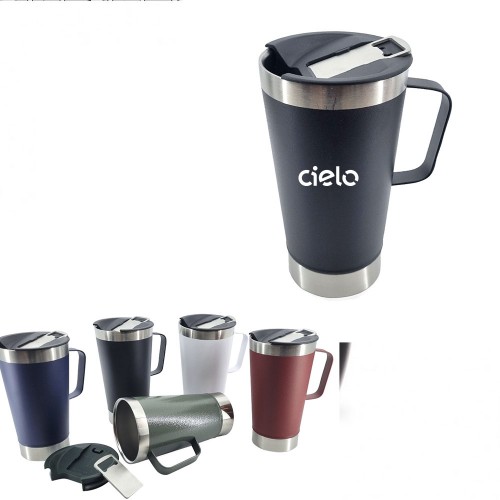 Caneca Térmica Inox com Abridor 550ml Personalizada  -04082