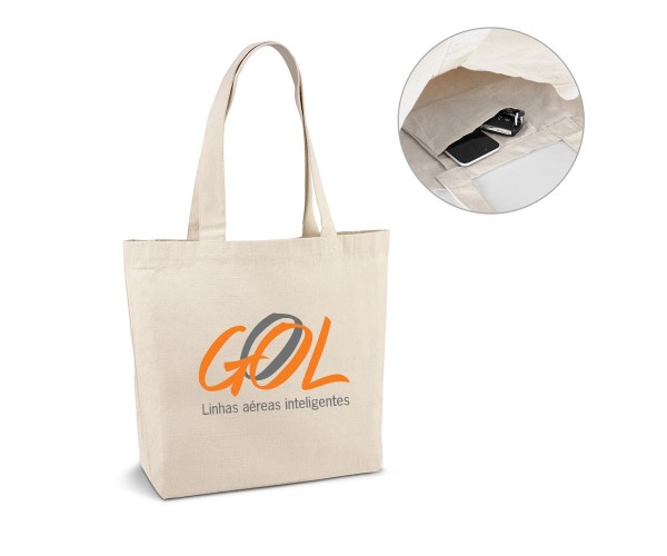 Sacola ecológica em algodão personalizada  -92820