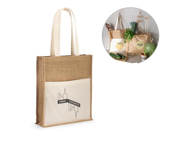 Ecobag personalizada em juta - Sacola Ecológica   -92823