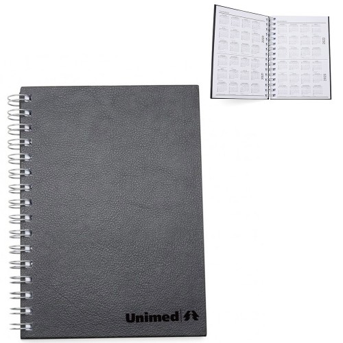 Caderno de Couro Sintético 21,3 x 16,1 CM Personalizado - 13601B