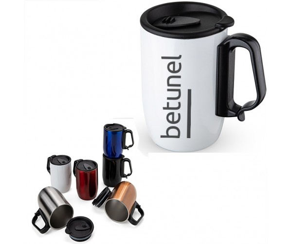 Caneca Inox Parede Dupla 400 ml Personalizada  - 18624