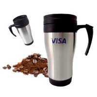 Caneca de inox  400 ml personalizada - 3889