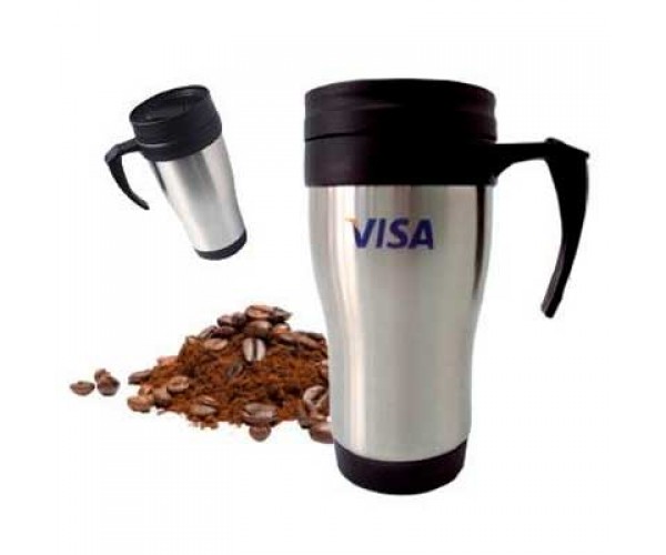 Caneca de inox  400 ml personalizada - 3889