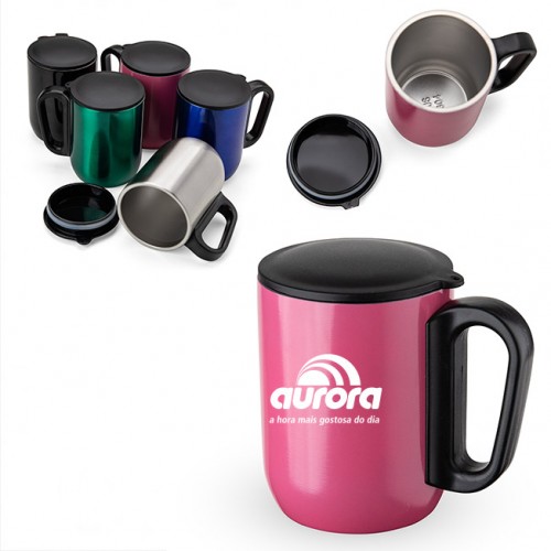 Caneca Inox Parede Dupla 250 ml  Personalizada -  18622