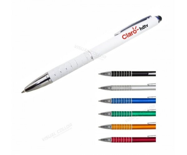 Caneta Plástica Touch Personalizada- ER198b