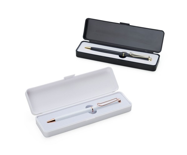 Caneta de Metal com Estojo plástico Personalizada-14480