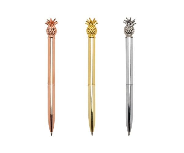 Caneta Metal Abacaxi Personalizada-14654