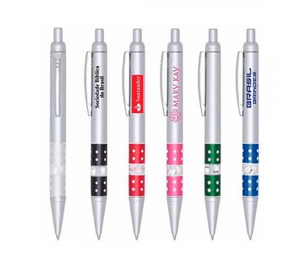  Caneta Plástica Personalizada